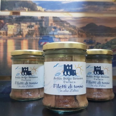 filetti di tonno in olio di oliva 200gr di Cetara